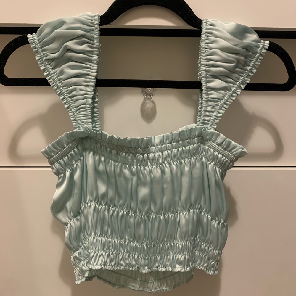 Free People Intimately Blue Crop Top